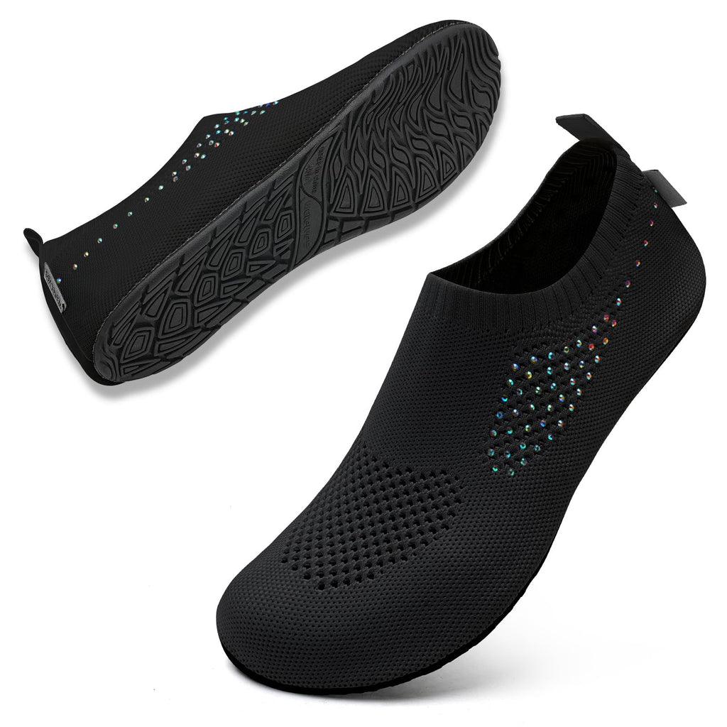 WateLves Womens Barefoot Water Shoes Travel House Slippers for Indoor and Outdoor Aqua Socks for Beach Swim Surf Yoga Dancing Camping Must Haves