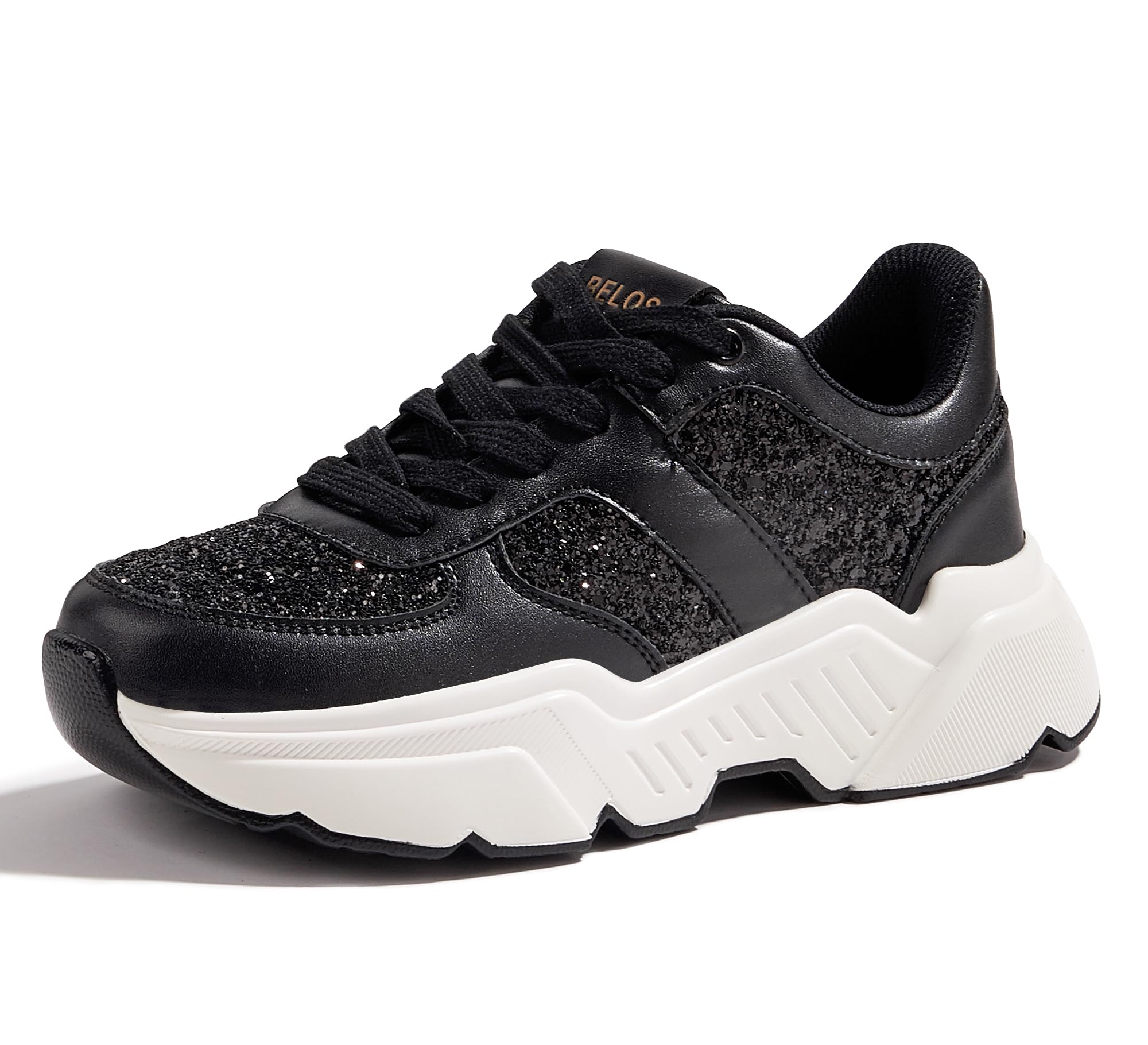 BELOS Women Platform Chunky Sneakers Fashion Dad Sneakers | Casual Lace Up Comfortable Lightweigt Walking Shoes
