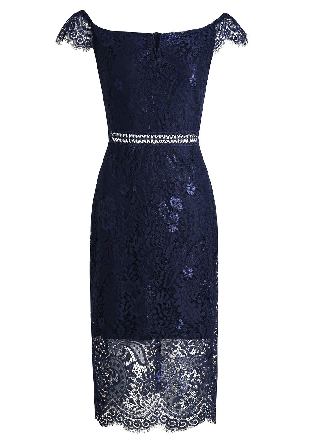 Women's Elegant Short Sleeve Floral Lace Bodycon Cocktail Lace Dress