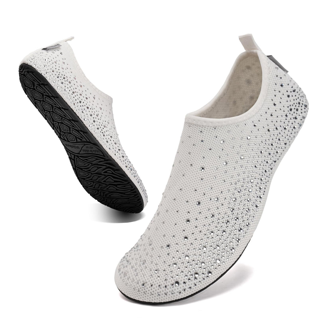 WateLves Womens Barefoot Water Shoes Travel House Slippers for Indoor and Outdoor Aqua Socks for Beach Swim Surf Yoga Dancing Camping Must Haves