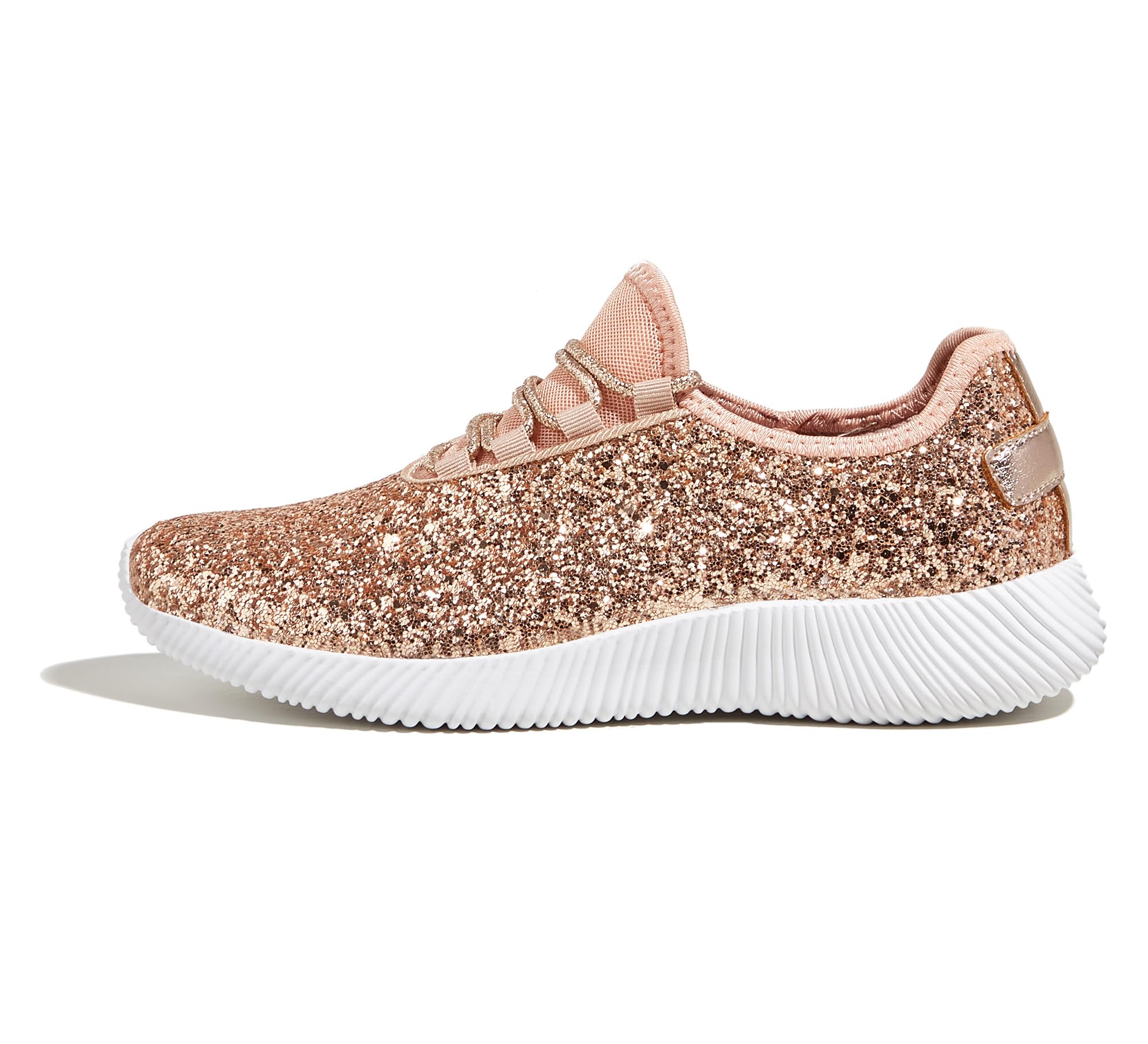 K KIP WOK Fashion Glitter Sneakers for Womens Silp On Running Shoes Lightweigt Tennis Walking Sneakers