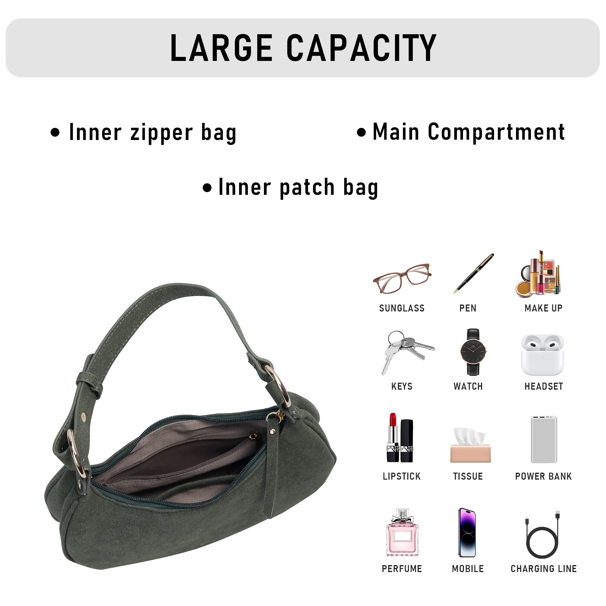 Purse for Women Shoulder Bag Vintage Clutch Hobo Tote Handbags
