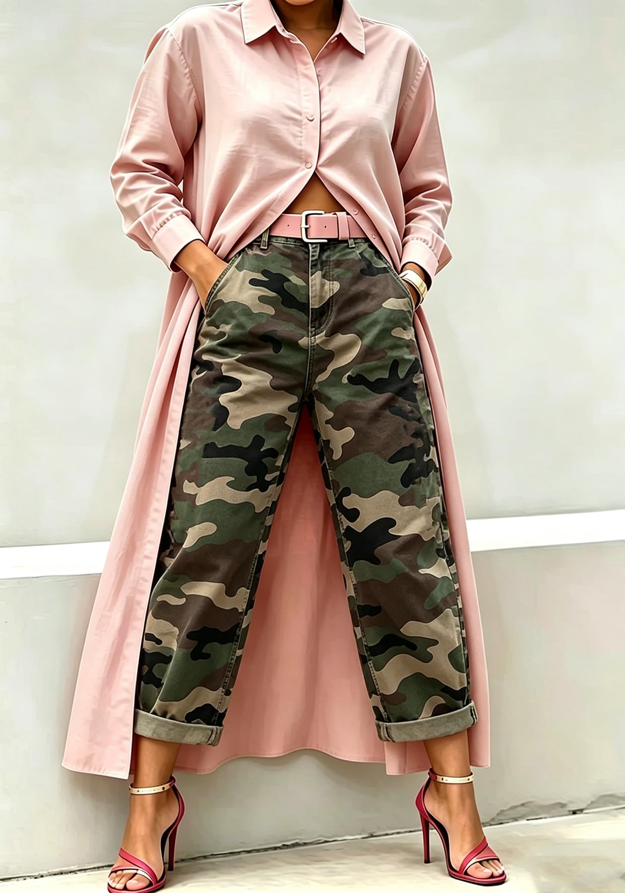 Unybwonn Women Barrel Capri Jeans Floral Wide Leg Cropped Cargo Denim Pants | High Waist,Flower Print,Distressed