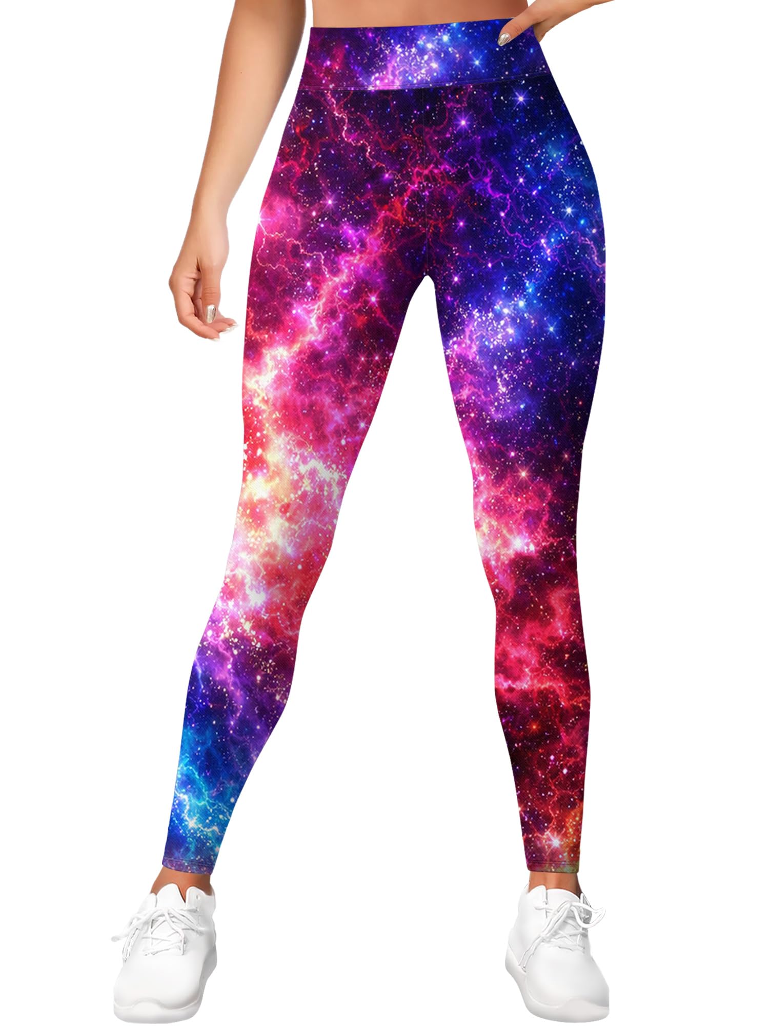 PAGYMO Printed Leggings for Women Crazy High Waisted Running Yoga Pants | Graphic print, cute crazy colorful pattern, high waisted leggings, athletic workout gym running yoga pants