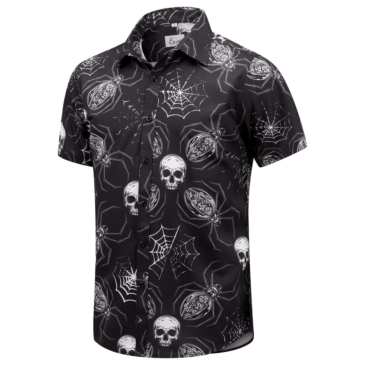 EUOW Men's Hawaiian Shirt Short Sleeve Printed Button Down Beach Shirts