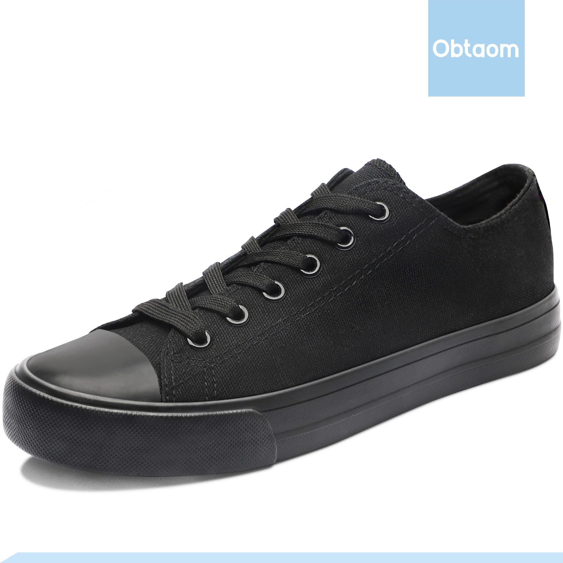 Obtaom Unisex Canvas Shoes Low Top Fashion Sneakers Slip on Walking Shoe