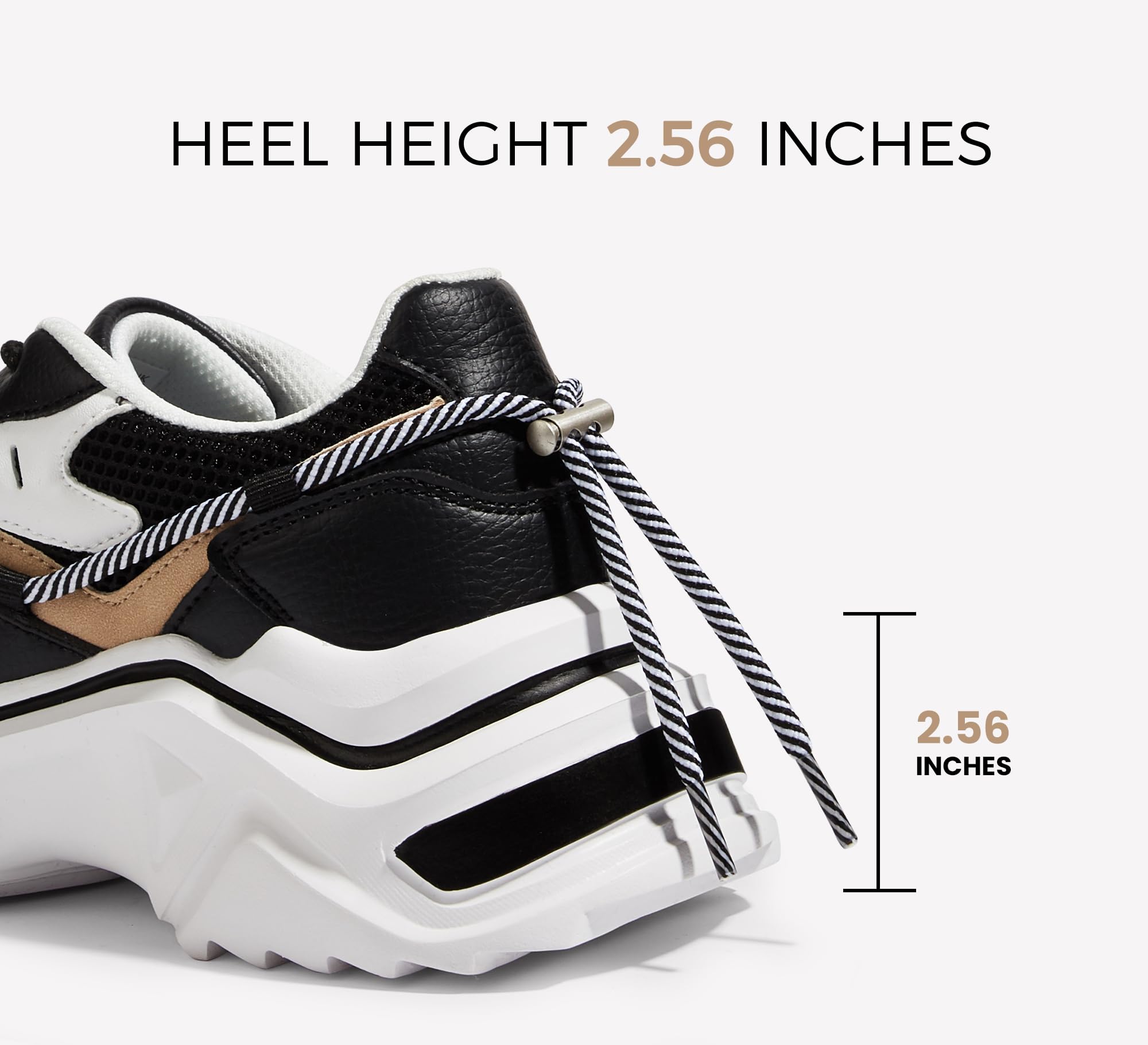 LUCKY STEP Women's Platform Fashion Chunky Dad Sneakers | Colorful | Retro Colorblock | Stylish Cute | Lace-Up Walking Shoes | Anti-Slip