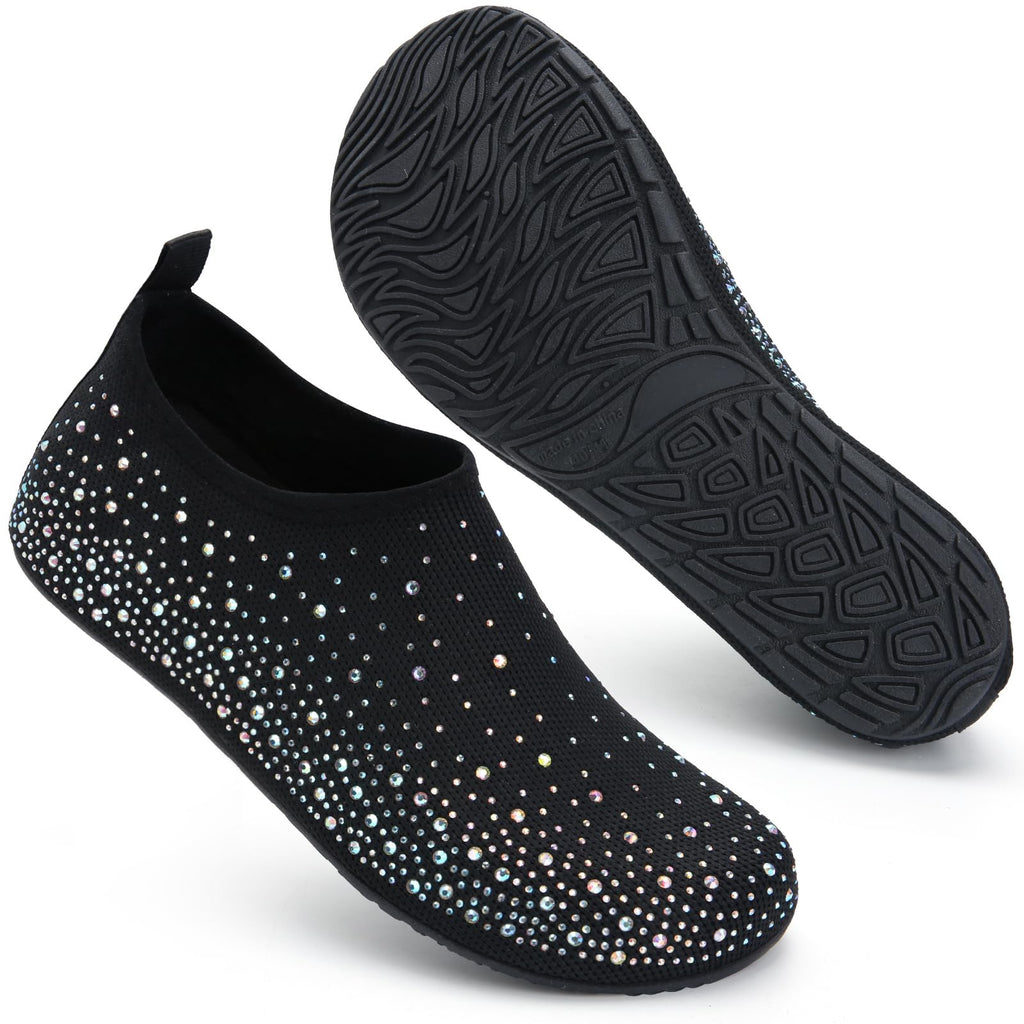 WateLves Womens Barefoot Water Shoes Travel House Slippers for Indoor and Outdoor Aqua Socks for Beach Swim Surf Yoga Dancing Camping Must Haves