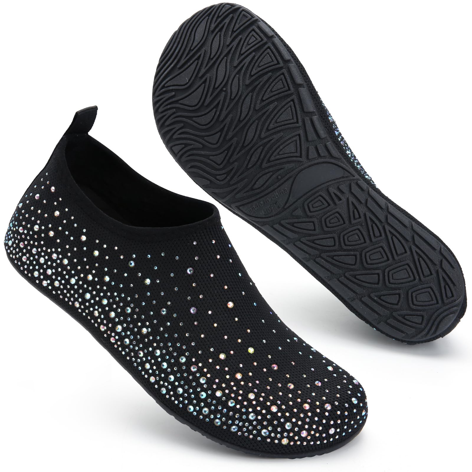 WateLves Womens Barefoot Water Shoes Travel House Slippers for Indoor and Outdoor Aqua Socks for Beach Swim Surf Yoga Dancing Camping Must Haves