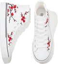 kufeiti Women's High Top Canvas Sneakers Casual Walking Shoes | embroidered,breathable canvas upper,lace up high top,non slip,easy match
