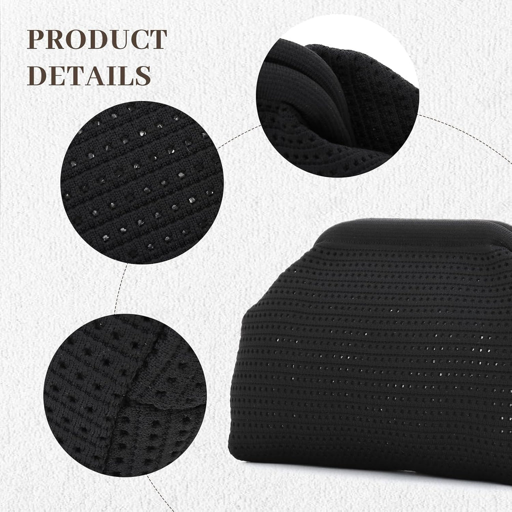 KUANG! Dumpling Clutch Bag for Women Crochet Woven Bags Summer Beach Clutch Crossbody Chain Purses Cloud Handbag