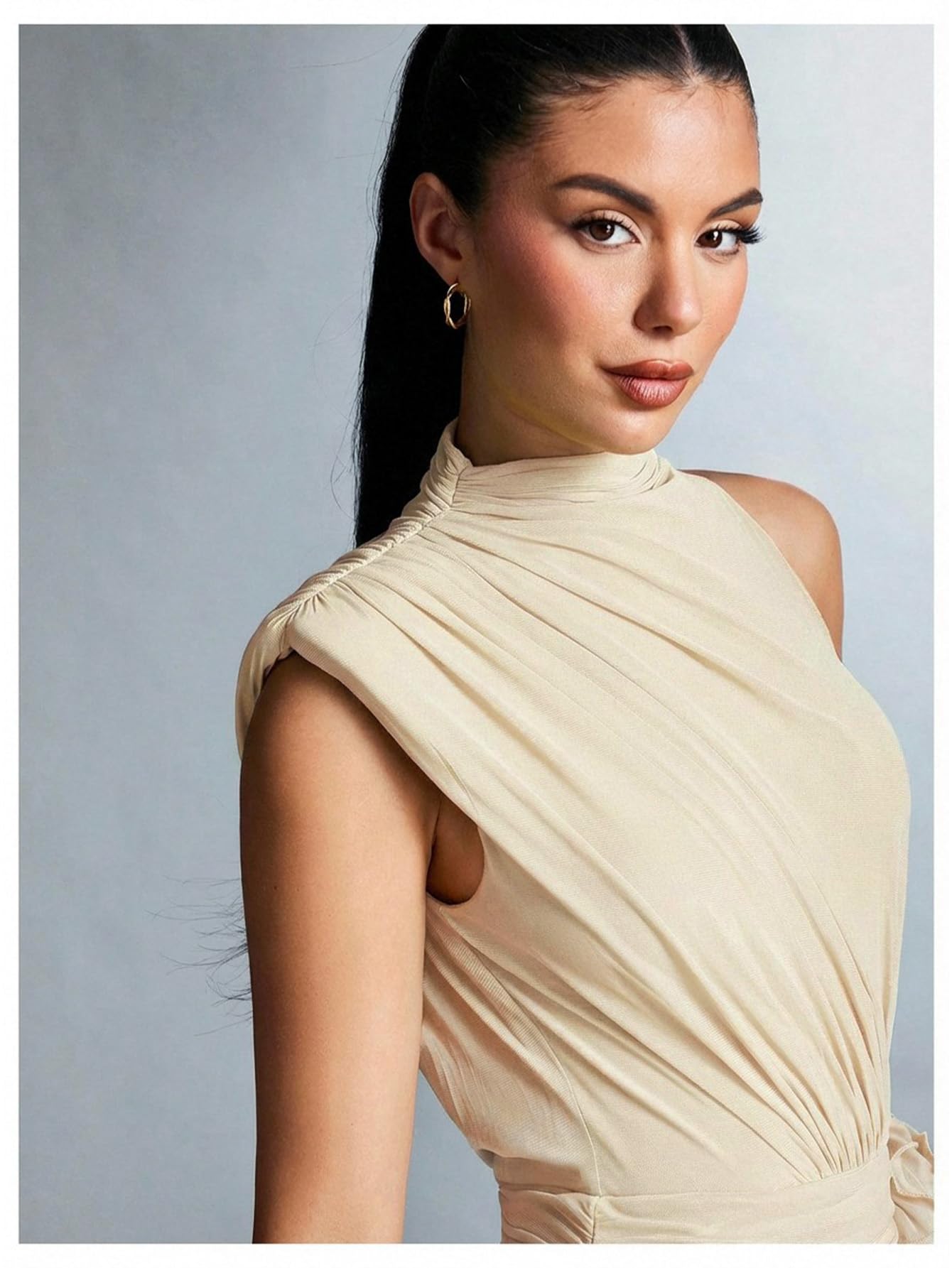 GORGLITTER Women's Asymmetrical Going Out Birthday Cocktail Prom Mini Dress | Green Bodycon Mini Dresses, Unique, Night Out Dress, Prom Party Dinner Outfits for Women,
