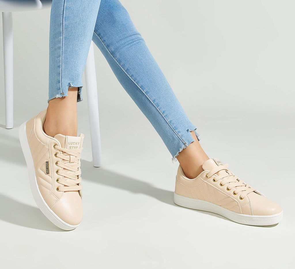 LUCKY STEP Women's Sparkly Glitter Shoes Bling Shiny | Sparkle Bedazzled Fashion Sneaker for Walking Wedding | Dressy Versatile Casual Style