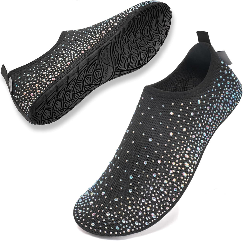 WateLves Womens Barefoot Water Shoes Travel House Slippers for Indoor and Outdoor Aqua Socks for Beach Swim Surf Yoga Dancing Camping Must Haves
