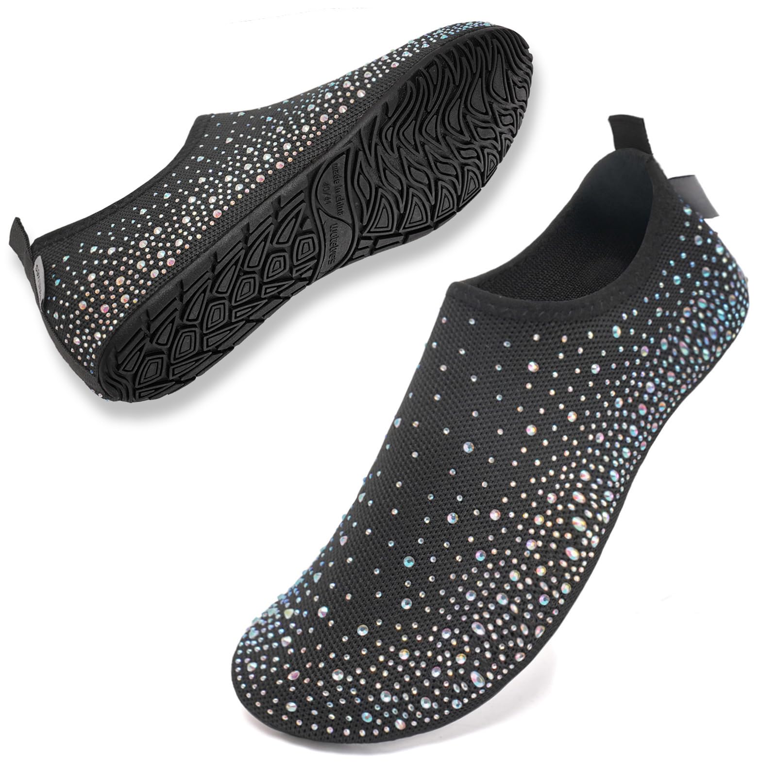 WateLves Womens Barefoot Water Shoes Travel House Slippers for Indoor and Outdoor Aqua Socks for Beach Swim Surf Yoga Dancing Camping Must Haves