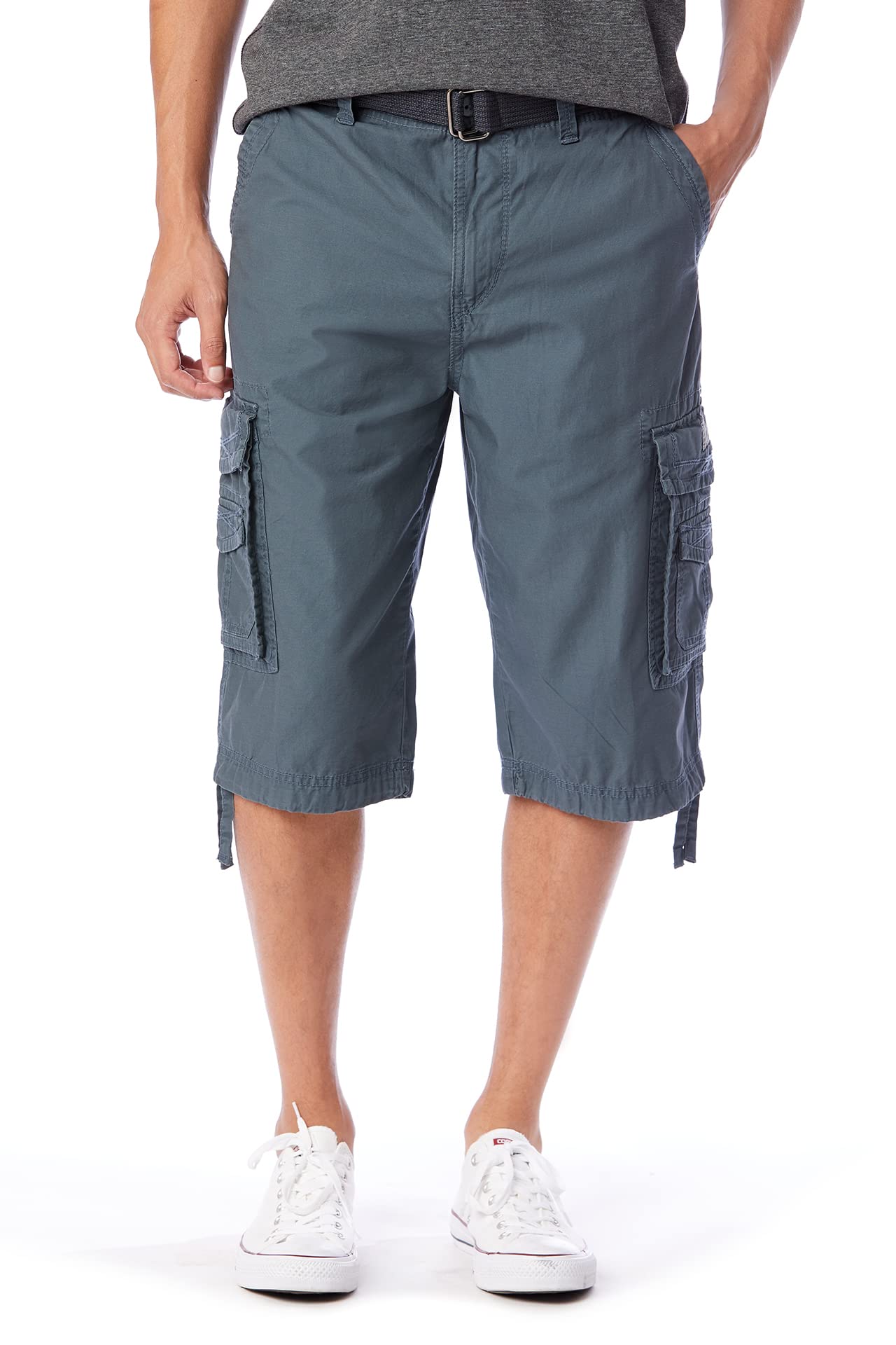 Unionbay Men's Cordova Belted Messenger Cargo Short - Reg and Big and Tall Sizes