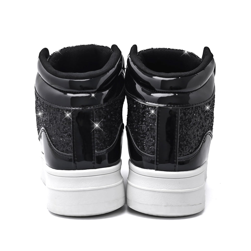 IGxx Women Platform Glitter Sparkly Dressy Sequin Disco Sneakers