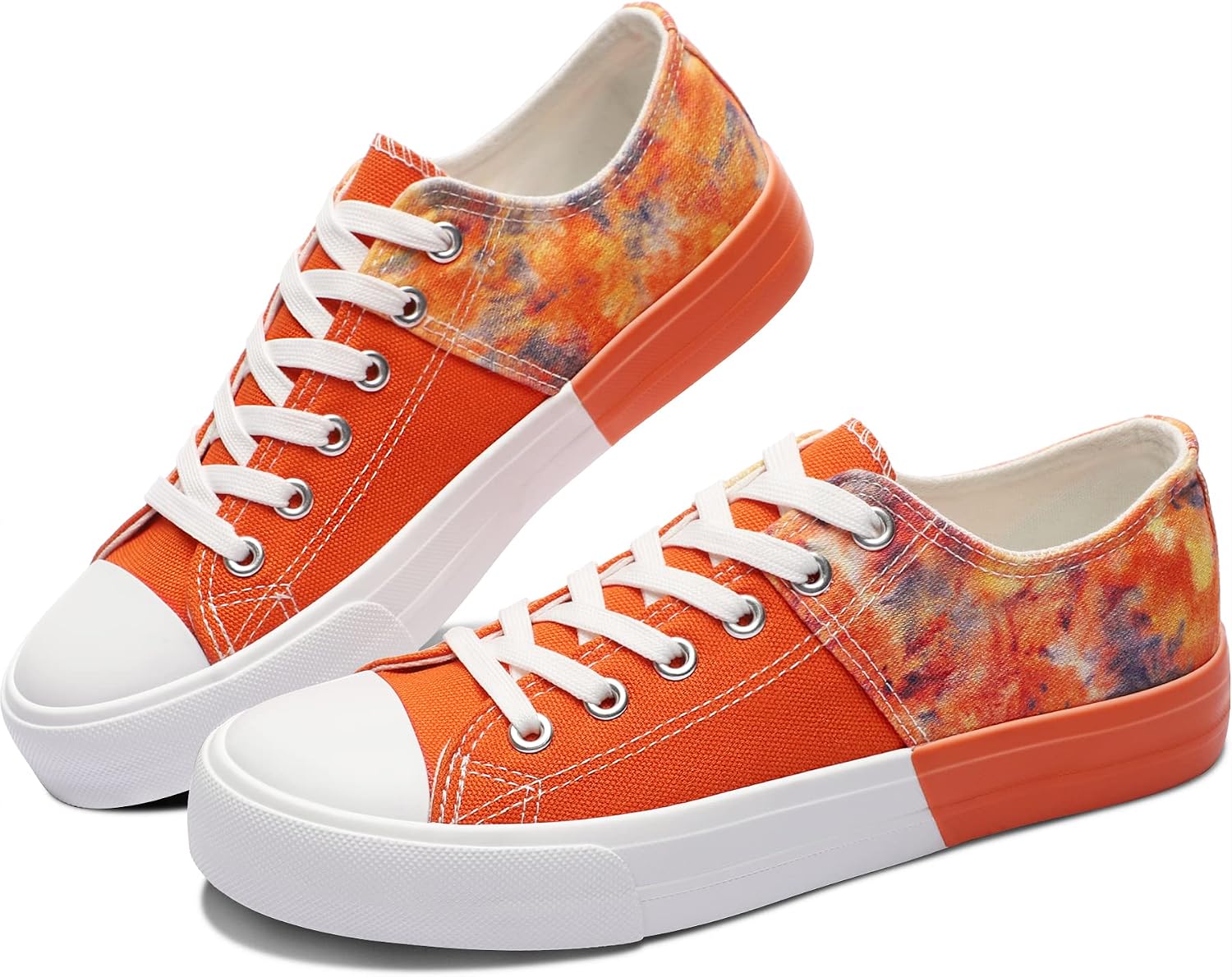 Obtaom Unisex Canvas Shoes Low Top Fashion Sneakers Slip on Walking Shoe