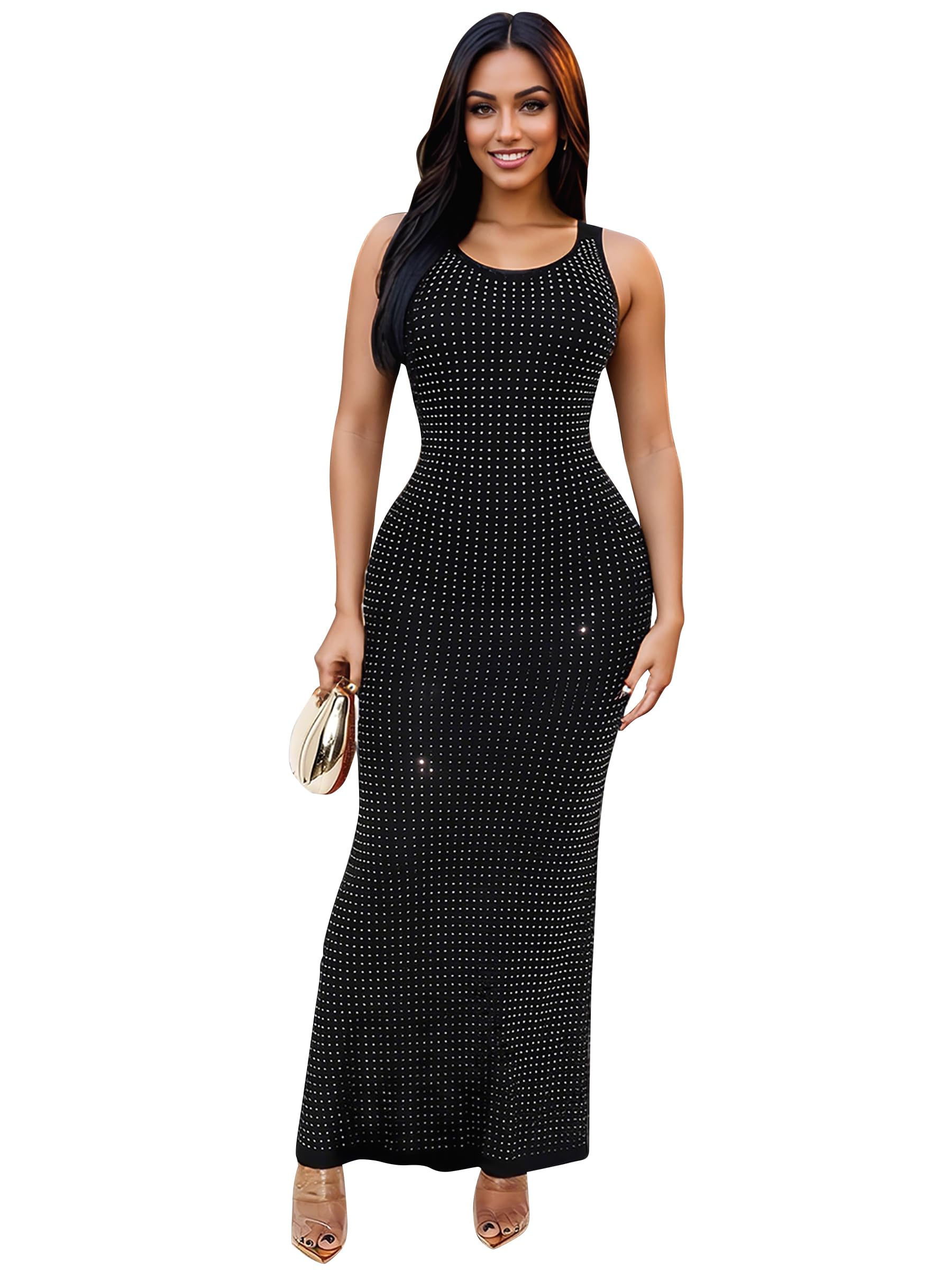 Figdaw Elegant Long Prom Dresses Sexy Evening Gowns for Women Formal Events 2025