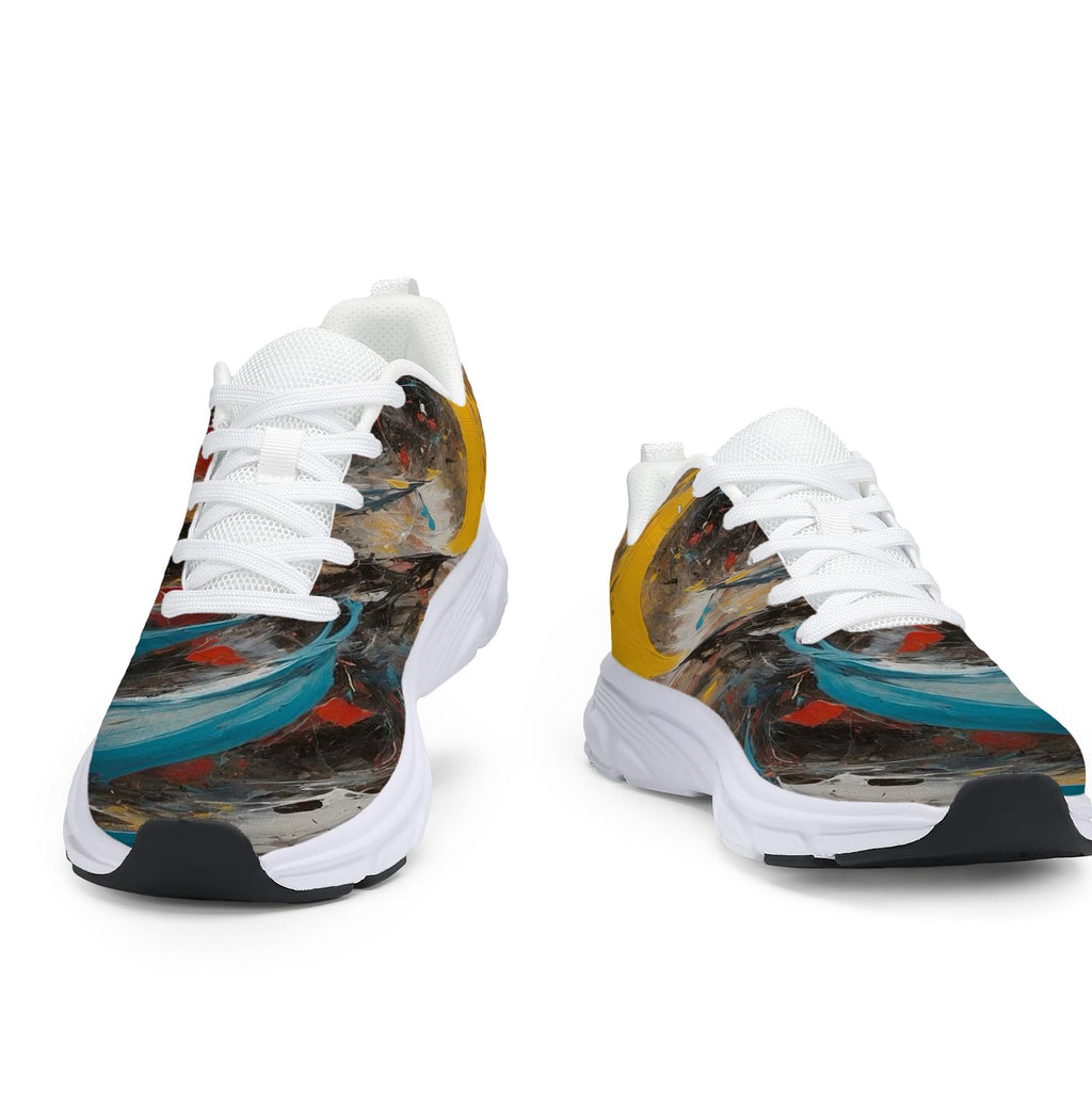 Women's Fashion Sneakers - Comfortable Breathable Mesh Platform Casual Walking Shoes for Everyday Wear, White Sole, All-Day Support