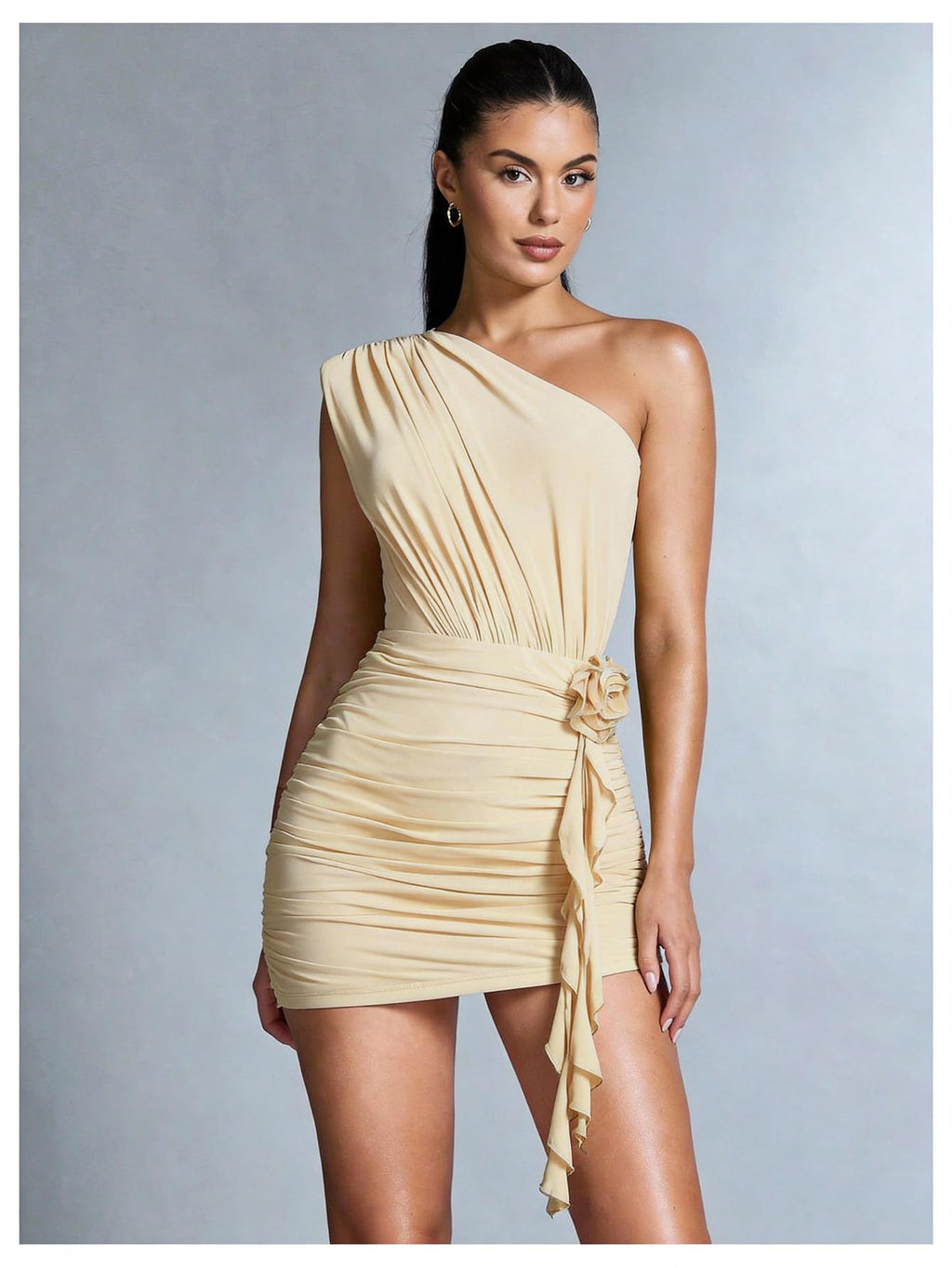 GORGLITTER Women's Asymmetrical Going Out Birthday Cocktail Prom Mini Dress | Green Bodycon Mini Dresses, Unique, Night Out Dress, Prom Party Dinner Outfits for Women,