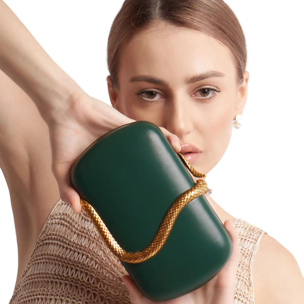 PU Leather Handbag Detachable Chain Crossbody Shoulder Evening Bag Clutch Purse for Women Formal Wedding Party Prom