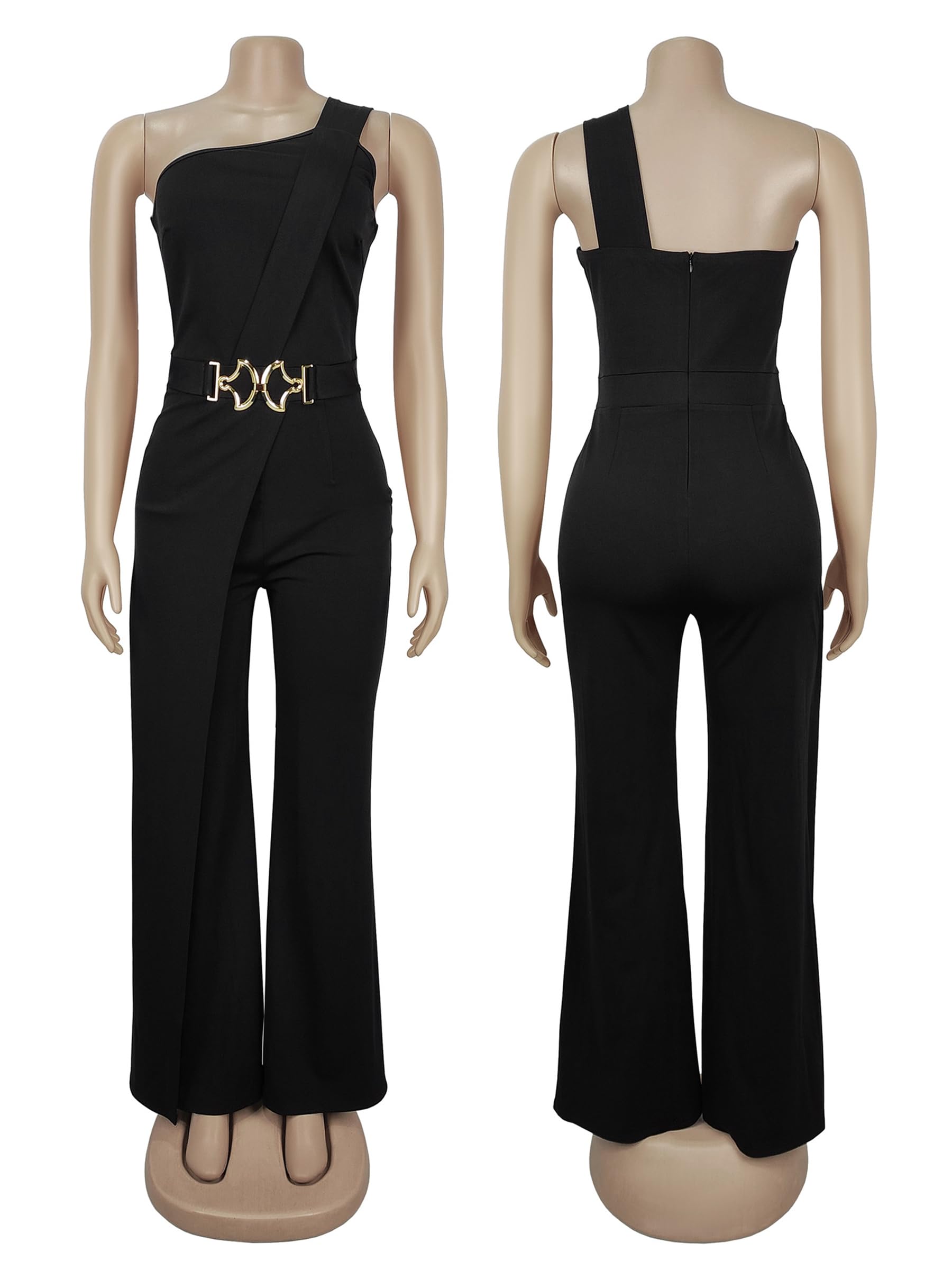 Figdaw Women's Sparkle Rhinestone Jumpsuits for Women Sexy Party Night Out