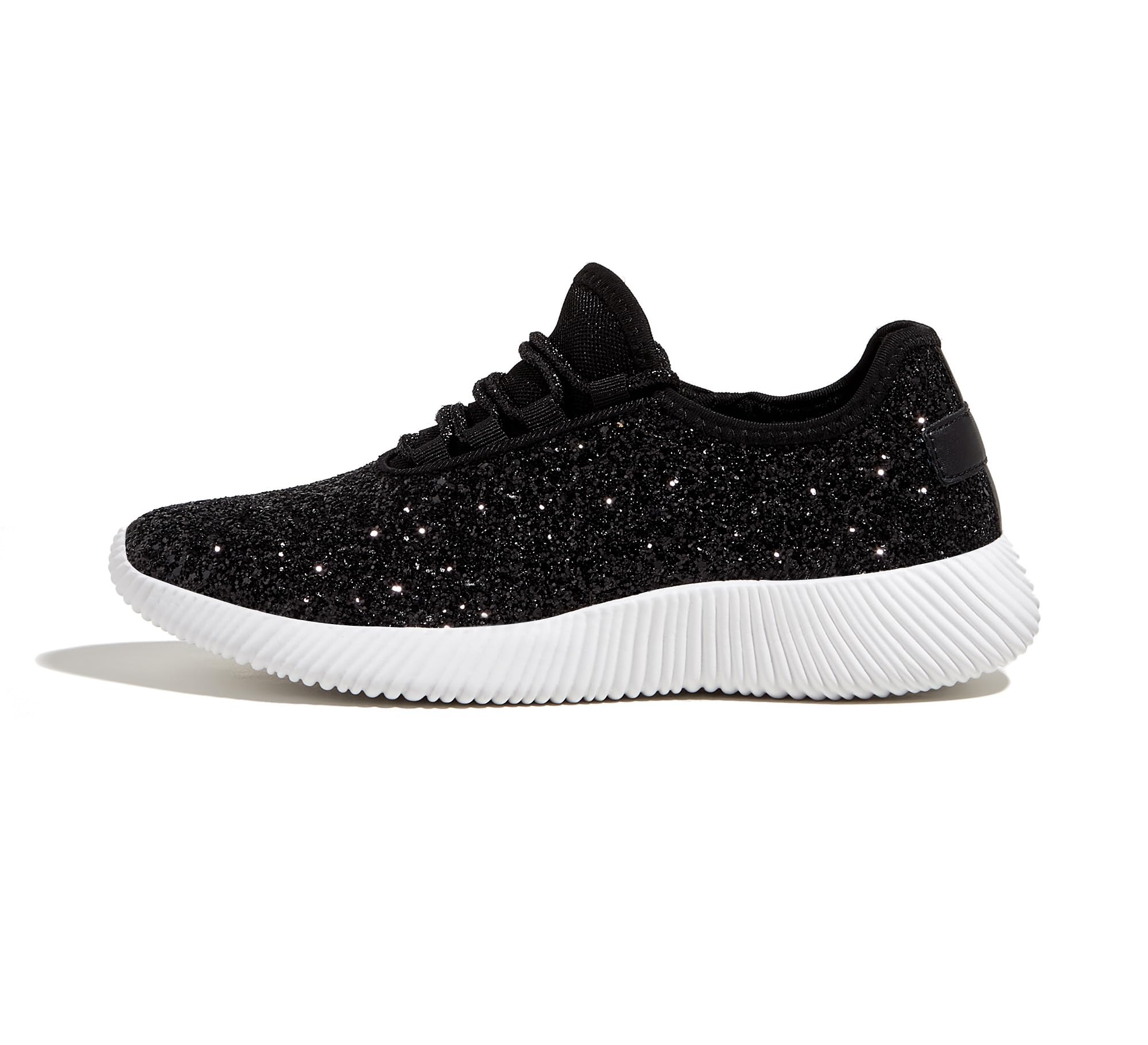 K KIP WOK Fashion Glitter Sneakers for Womens Silp On Running Shoes Lightweigt Tennis Walking Sneakers