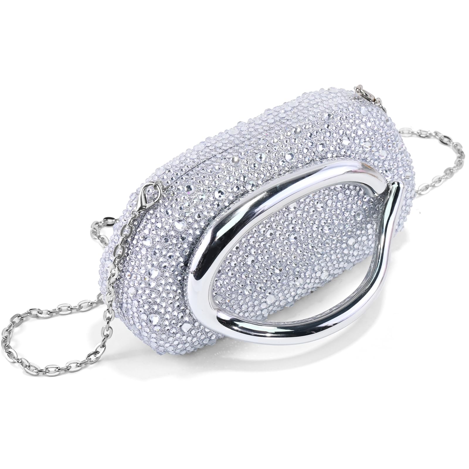 Clutch Purses for Women Formal, PU Leather/Marble Acrylic Evening Bags with Chain, Trendy Metal Handle Purses 2025