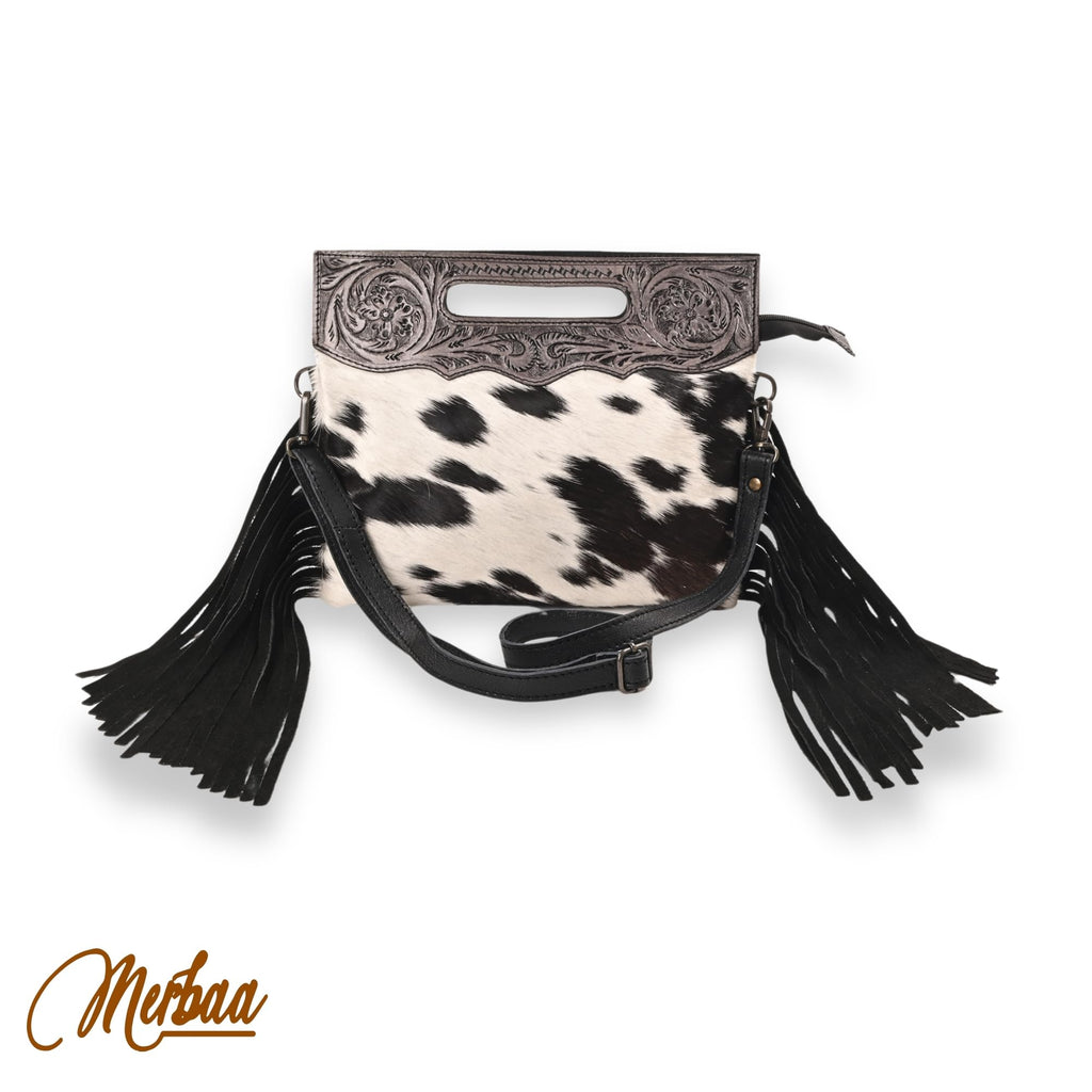 Women Natural Cowhide Leather Crossbody Sling Bag With Adjustable Detachable Strap | Shoulder Bag | Handbag