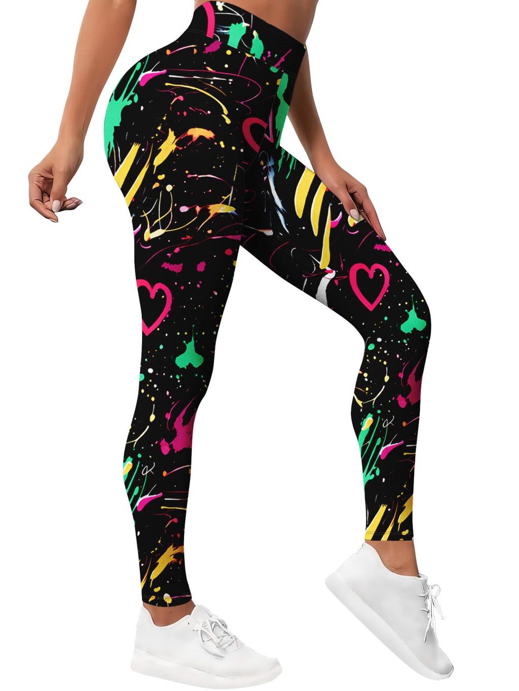 PAGYMO Printed Leggings for Women Crazy High Waisted Running Yoga Pants | Graphic print, cute crazy colorful pattern, high waisted leggings, athletic workout gym running yoga pants