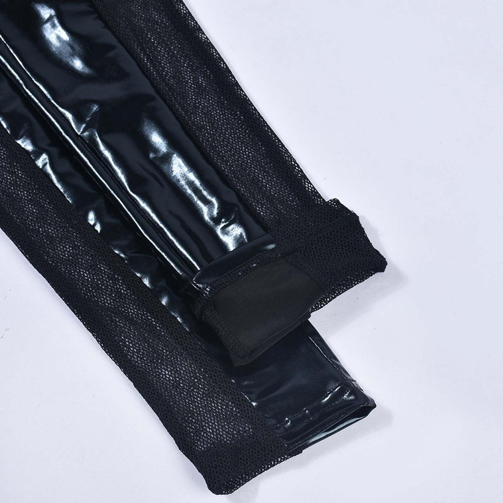 Women's Sexy See Through Sheer Mesh Pants Leggings High Waist Casual Sweatpants Tights
