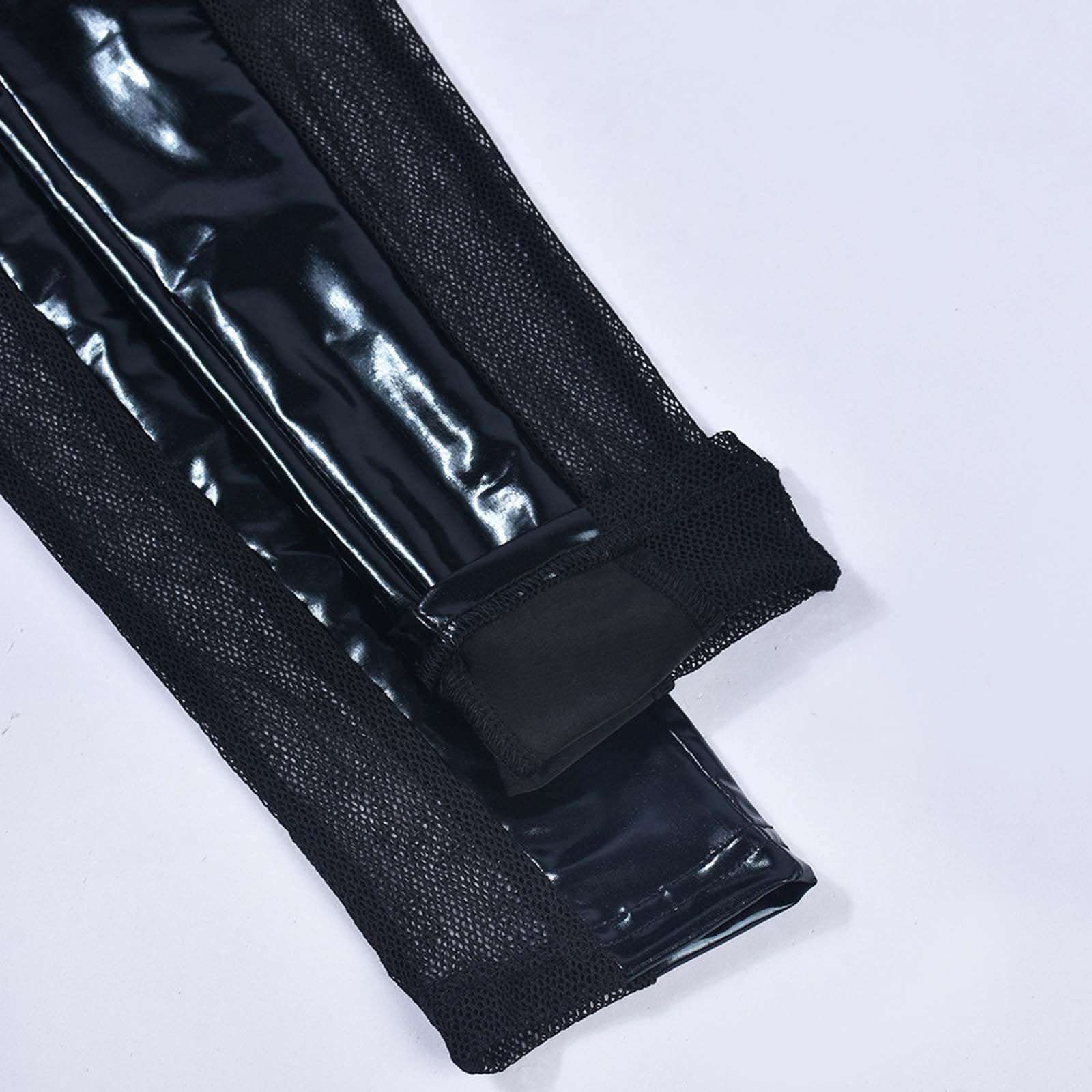 Women's Sexy See Through Sheer Mesh Pants Leggings High Waist Casual Sweatpants Tights