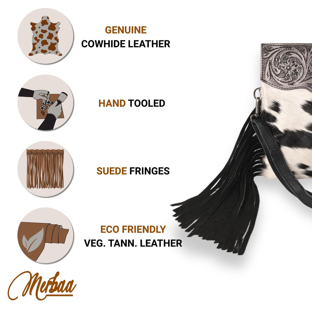 Women Natural Cowhide Leather Crossbody Sling Bag With Adjustable Detachable Strap | Shoulder Bag | Handbag