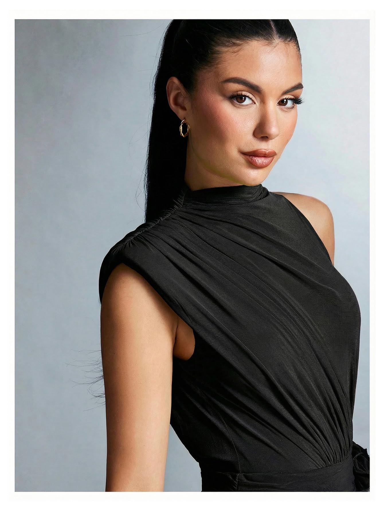 GORGLITTER Women's Asymmetrical Going Out Birthday Cocktail Prom Mini Dress | Green Bodycon Mini Dresses, Unique, Night Out Dress, Prom Party Dinner Outfits for Women,