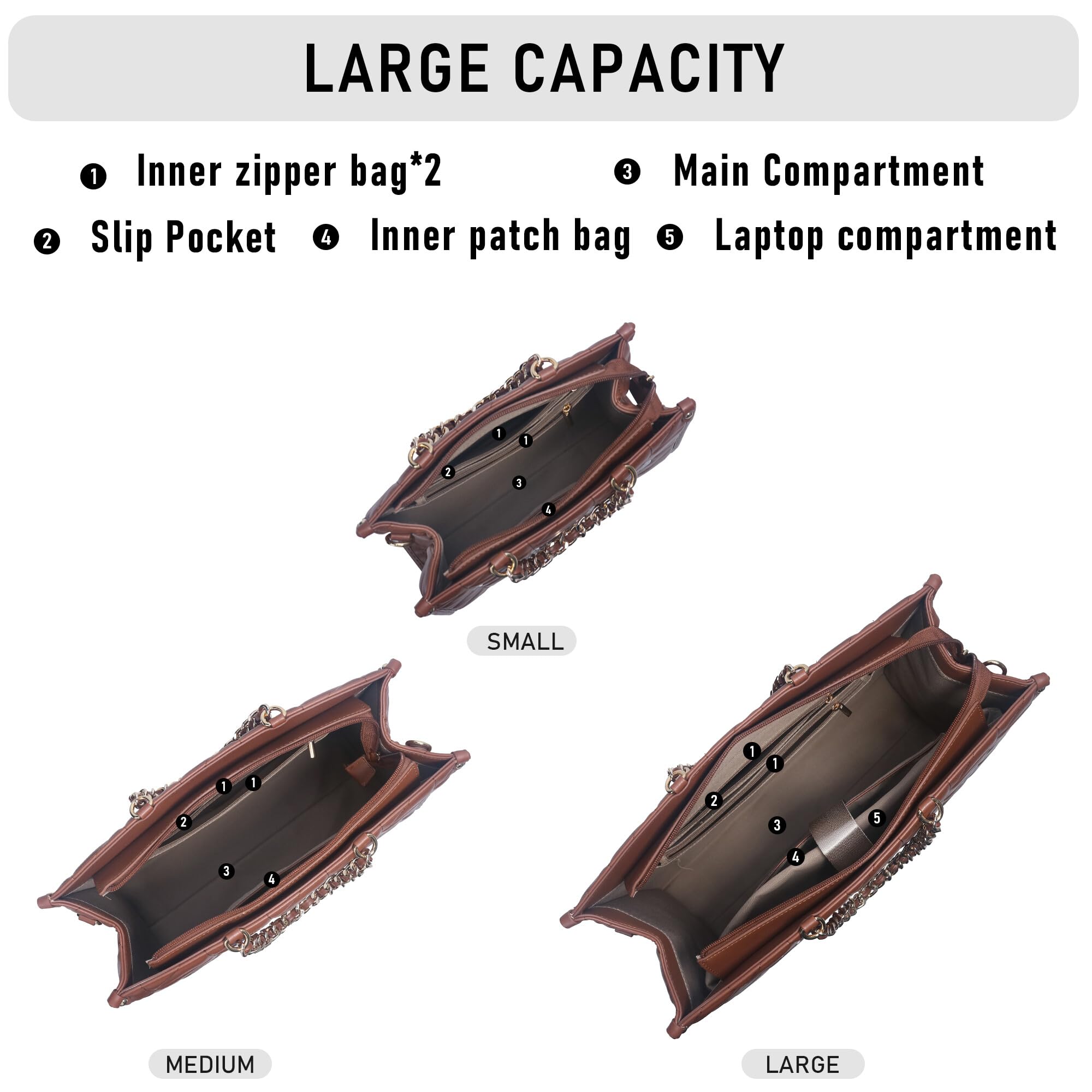Tote Bag for Women Top Handle Satchel Purse and Handbags with Shoulder Strap