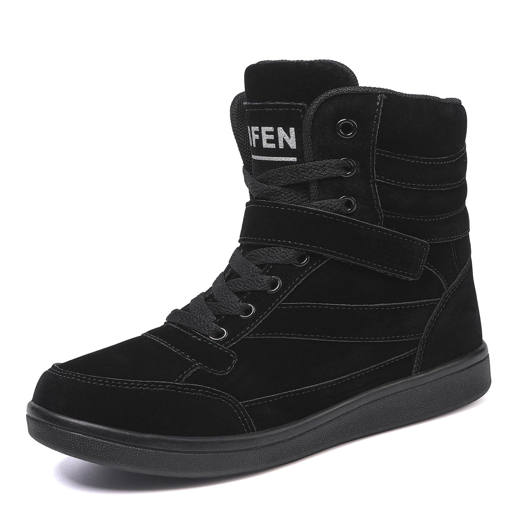 UBFEN Womens High Top Sneakers with Hidden Wedge Heel Ankle Support Boots | 2 Inch Height Increase, Retro Style, Comfortable, Platform, Suitable For Commuting, Shopping, Travel, Casual, Daily Wear