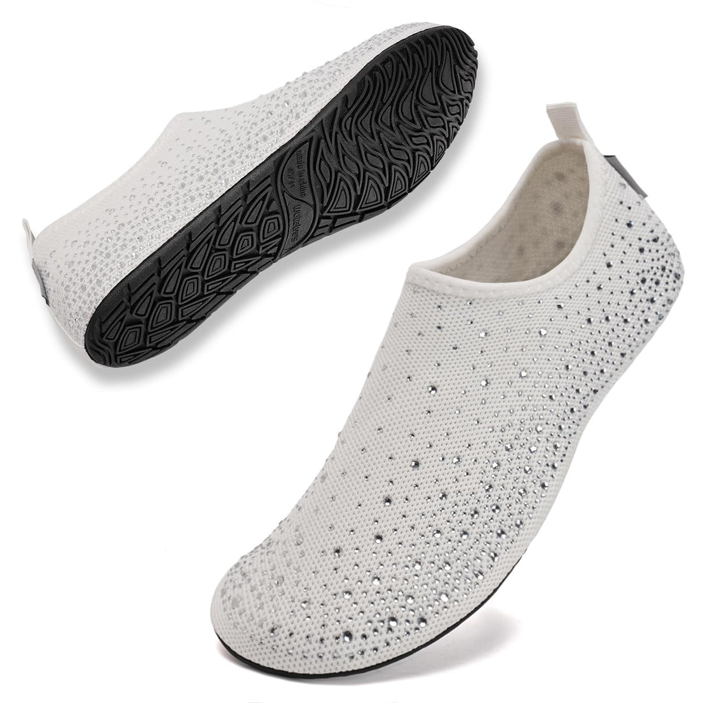 WateLves Womens Barefoot Water Shoes Travel House Slippers for Indoor and Outdoor Aqua Socks for Beach Swim Surf Yoga Dancing Camping Must Haves