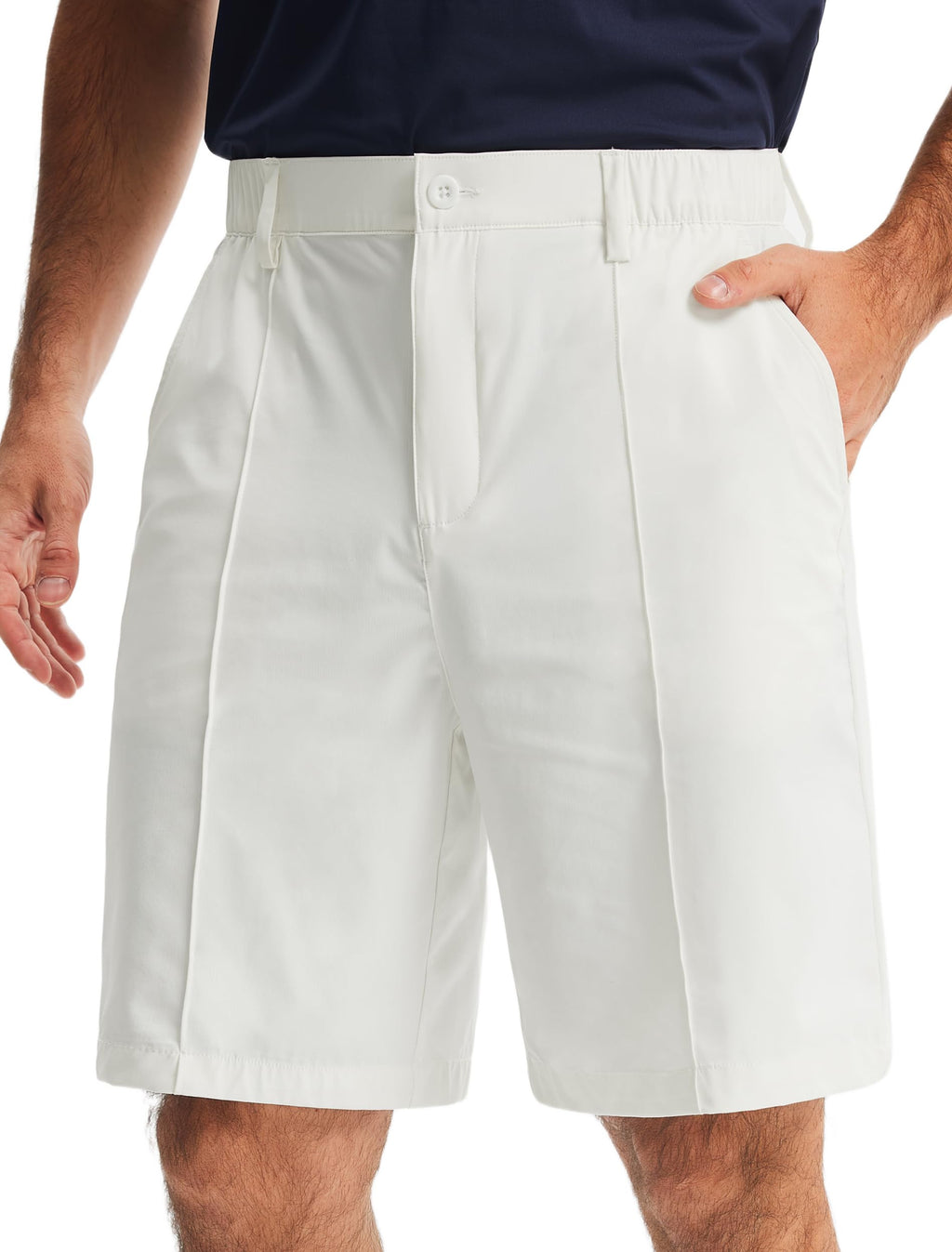 Men's Classic Fit 9" Golf Shorts Casual Summer Outfits | All Day Comfy, Stretch, Elastic Waist, Lightweight, Quick Dry Dress Travel Clothing