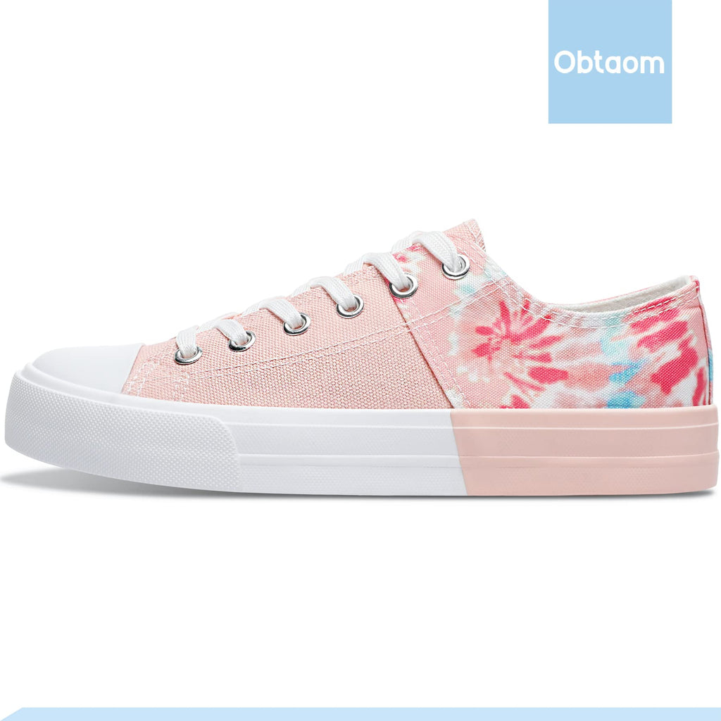 Obtaom Unisex Canvas Shoes Low Top Fashion Sneakers Slip on Walking Shoe