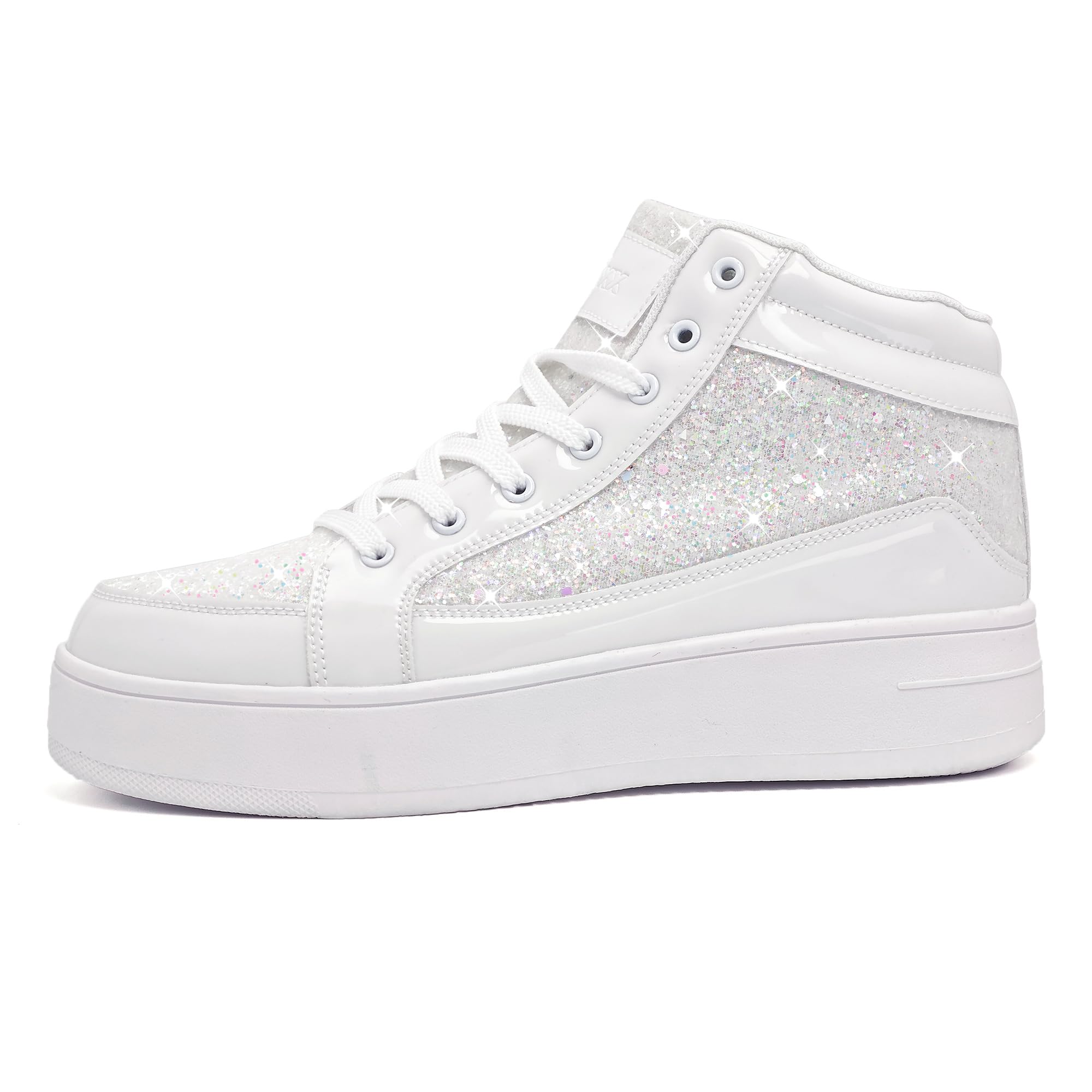 IGxx Women Platform Glitter Sparkly Dressy Sequin Disco Sneakers