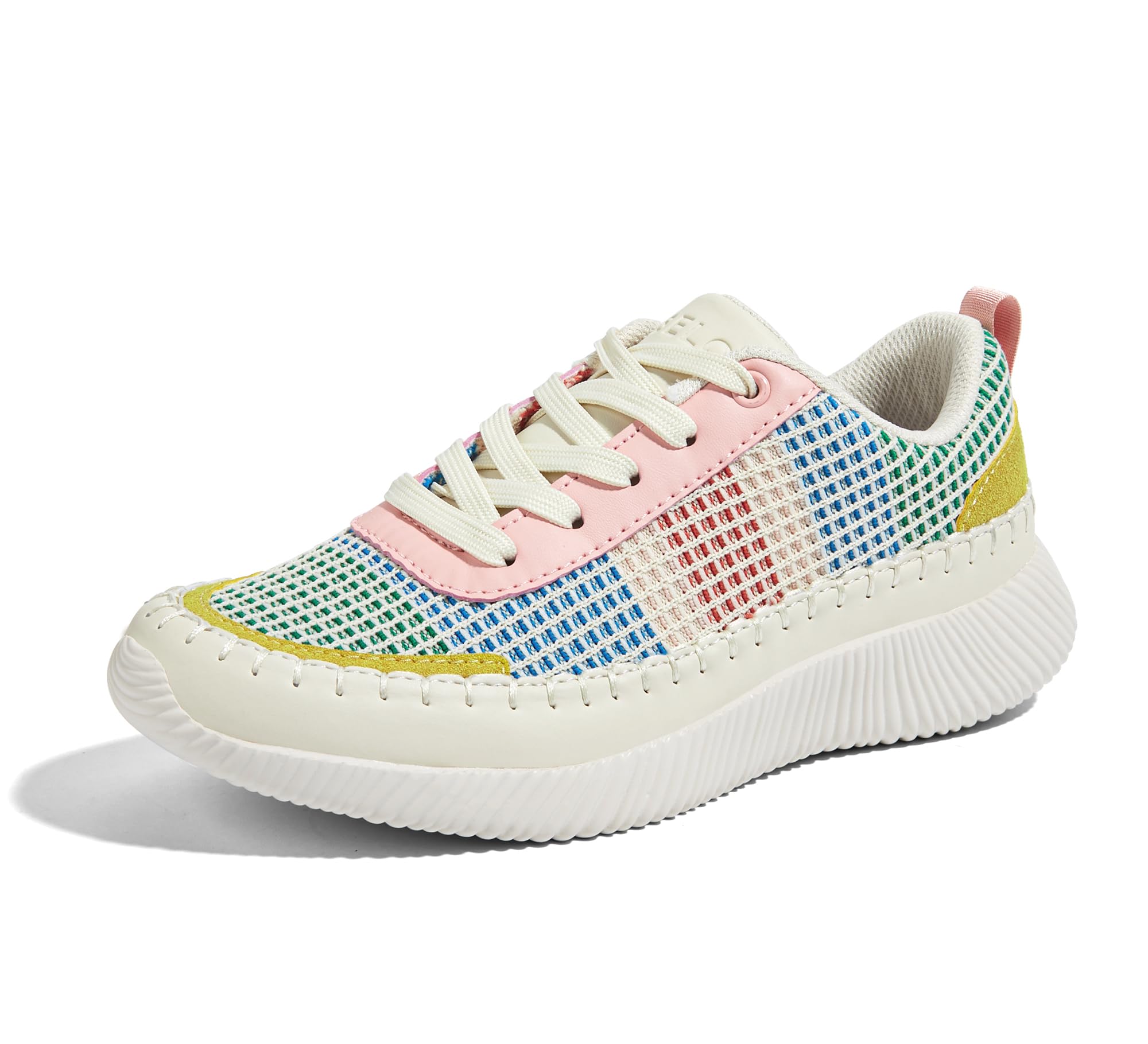 BELOS Women Glitter Sparkly Fashion Sneakers | Lightweight Metallic Sequins Tennis Shoes Casual Retro Braided Walking Shoes