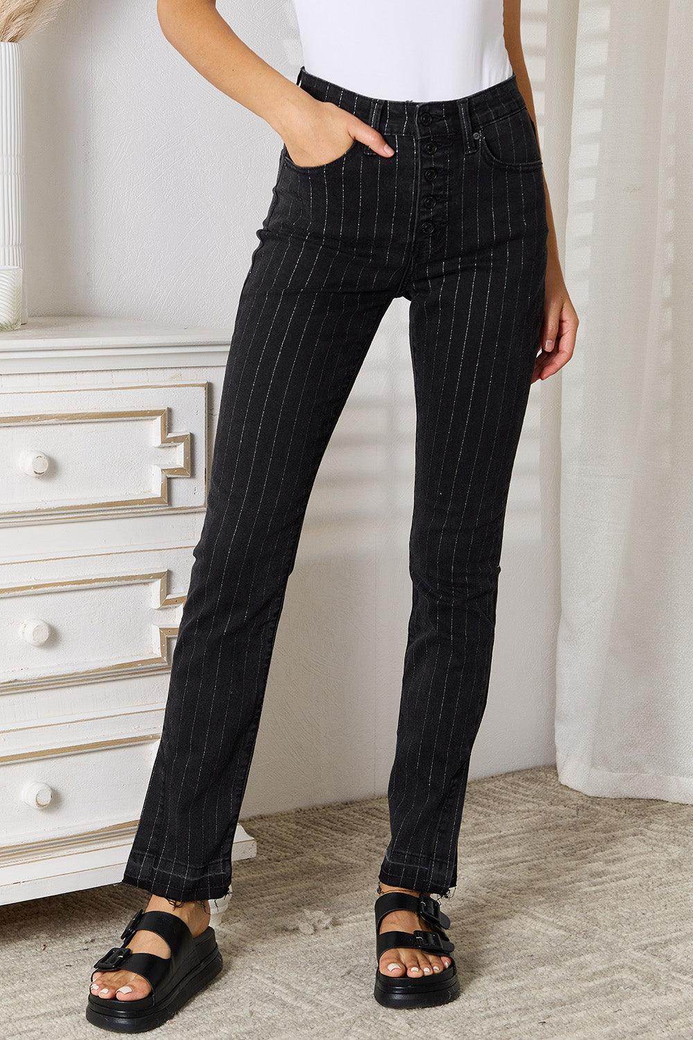 Kancan Striped Pants with Pockets for Chic Style