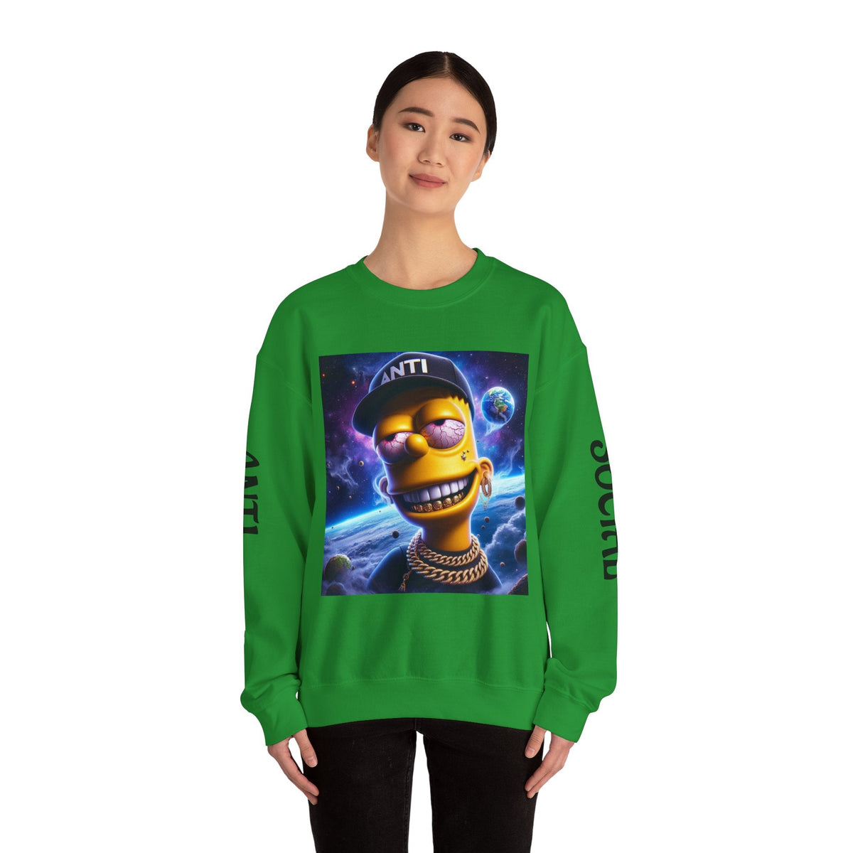 “Anti Social” Heavy Blend™ Crewneck Sweatshirt