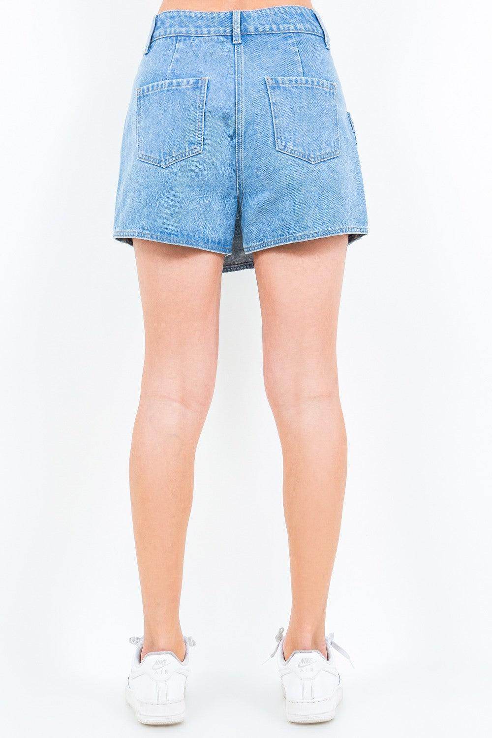 American Bazi Cargo Pocket Denim Skort for Trendy Style