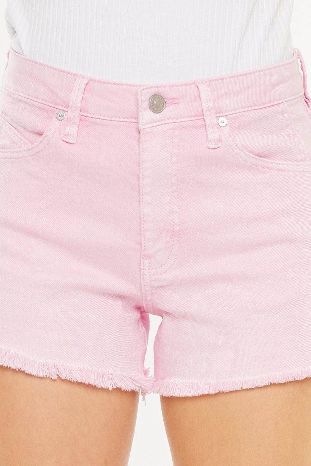 Kancan Raw Hem High Waist Denim Shorts for Trendy Style