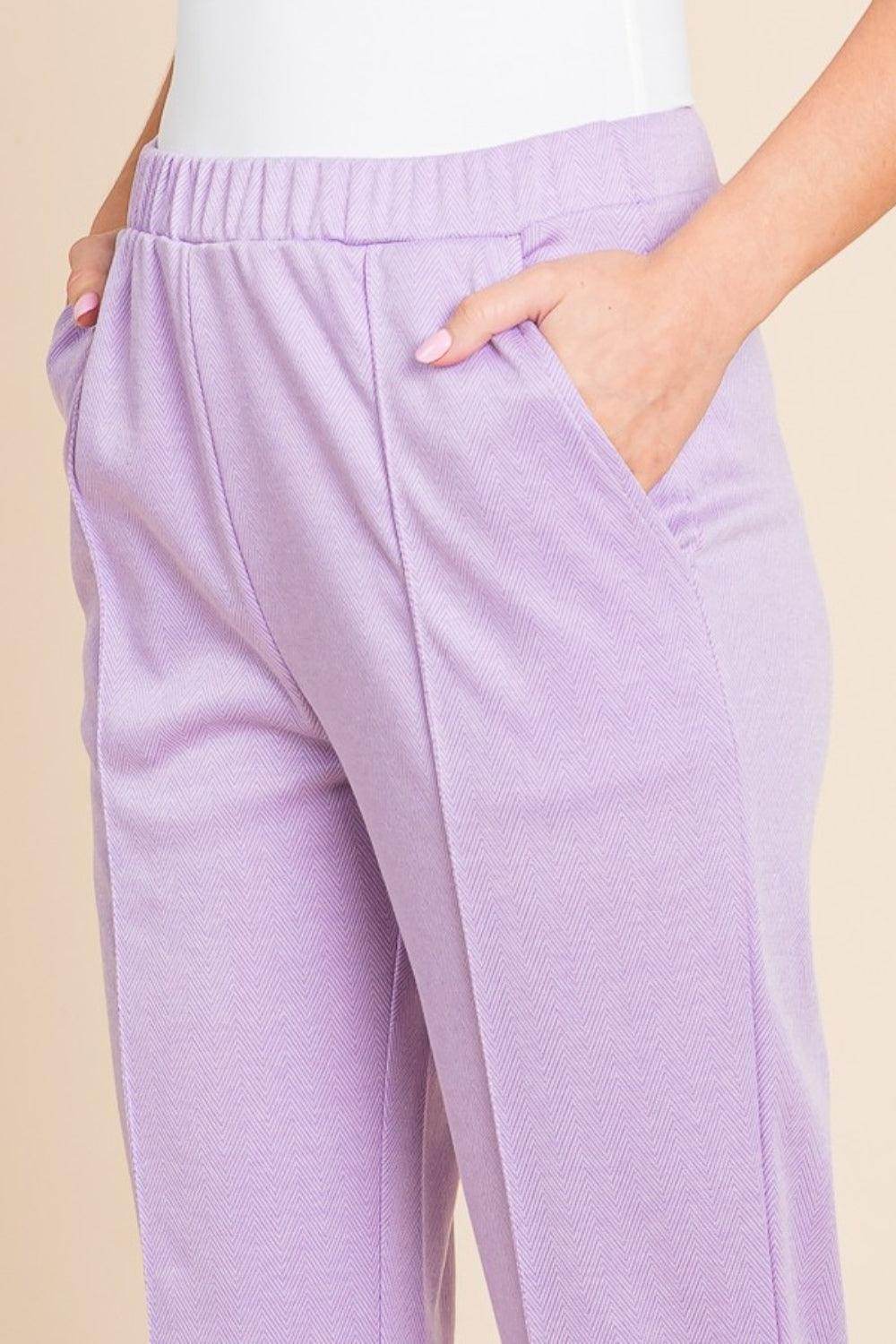 Culture Code Full Size Pin Tuck Detail Slim Pants for Style