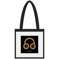 Gold Headphones Clear Stadium Tote — Transparent Game Day Bag
