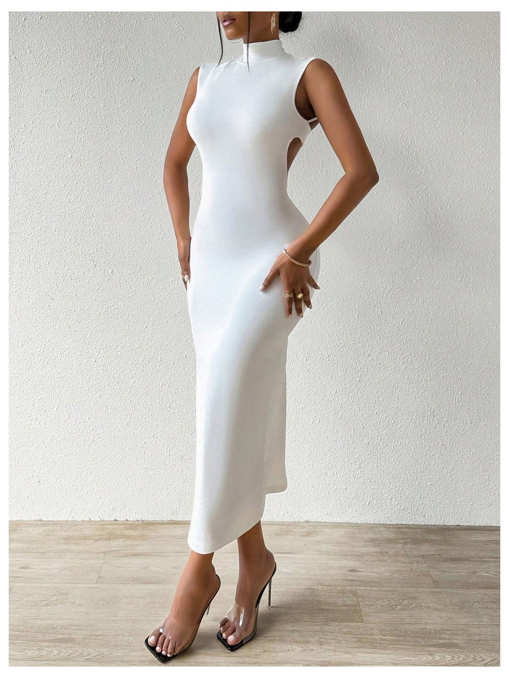 GORGLITTER Women's Sexy Backless Cocktail Club Night Going Out Maxi Dresses | Birthday Tea Party Outfits, Bodycon Dress for Women, Date Night, Dinner Clubbing Dresses