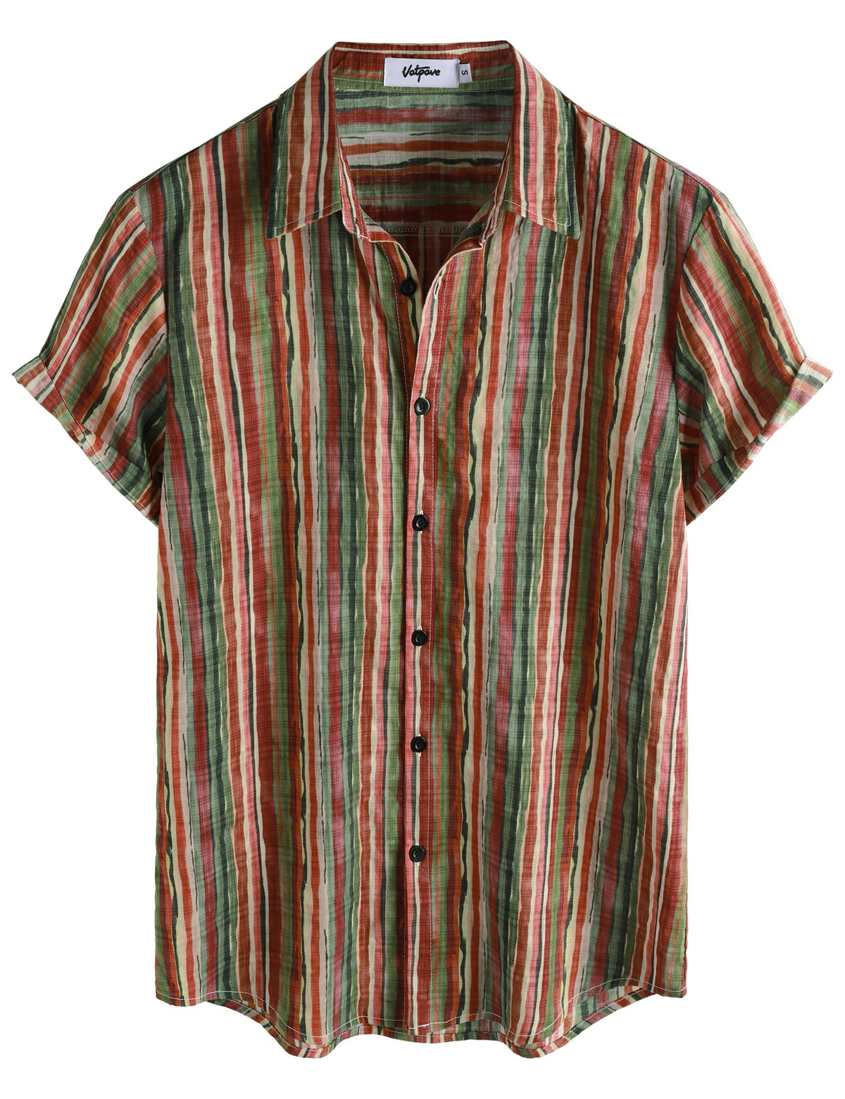 VATPAVE Mens Short Sleeve Button Down Shirts Summer Hawaiian Shirt | Casual Beach Resort Wear, Vintage, Floral Flower Tropical Print, Regular Fit, Holiday, Vacation, Country Concert